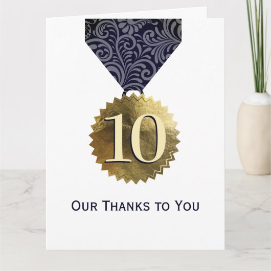 Faux goudverzegeling universele verjaardag kaart (Voorkant)