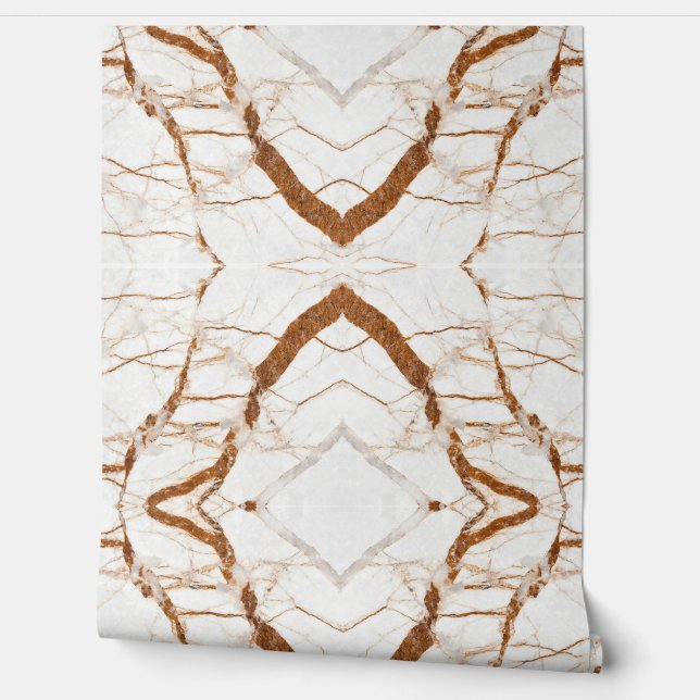 Faux granieten stenen patroon Ornamenten Behang (Afrollen)