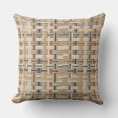 Faux Grasscloth Geometric Weave Pat#3 ID1271 Kussen (Voorkant)