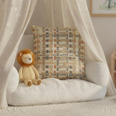 Faux Grasscloth Geometric Weave Pat#3 ID1271 Kussen