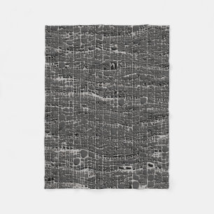 Faux Gray Concrete Fleece Deken