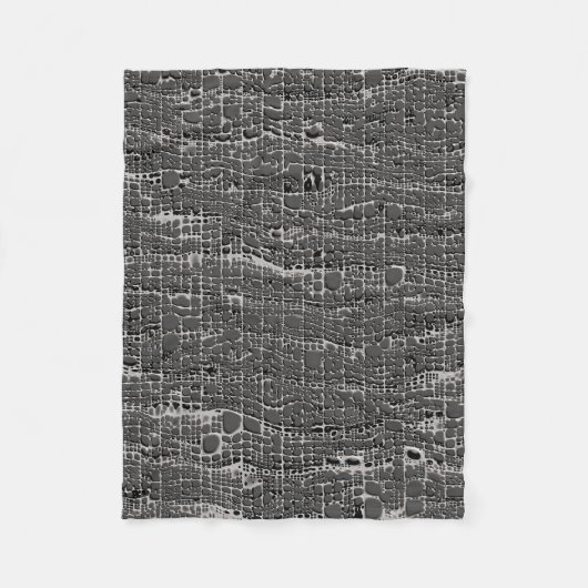 Faux Gray Concrete Fleece Deken (Voorkant)