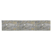Faux Gray Grunge Wood Tree Bark Korte Tafelloper (Horizontaal)