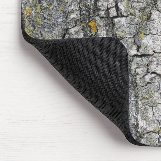 Faux Gray Grunge Wood Tree Bark Muismat (Hoek)