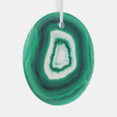 Faux Green Agate Glass Orages Glas Ornament (Voorkant Rechts)
