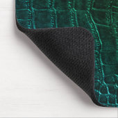 Faux Green Alligator Crocodile Leather Print Muismat (Hoek)
