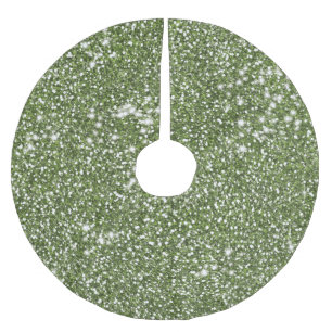 Faux Green Glitter Texture Kijk-like Graphic Kerstboom Rok