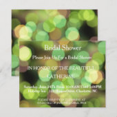 Faux Green Glittering Fab Confetti Sparkles Stippe Kaart (Voorkant / Achterkant)