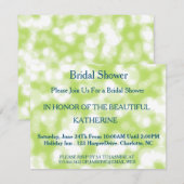 Faux Green Glittering Fab Confetti Sparkles Stippe Kaart (Voorkant / Achterkant)