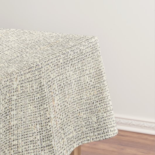 faux grey burlap tafelkleed (Voorbeeld)