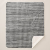 Faux Grey Cotton Sherpa Blanket Sherpa Deken (Voorkant)