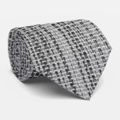 Faux Grey Cotton Stropdas (Opgerold)