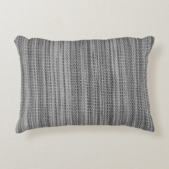 Faux Grey Fabric Accent Pillow Kussen (Voorkant)
