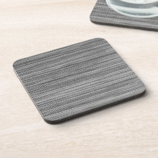 Faux Grey Fabric Beverage Coaster Bier Onderzetter (Linkerzijde)