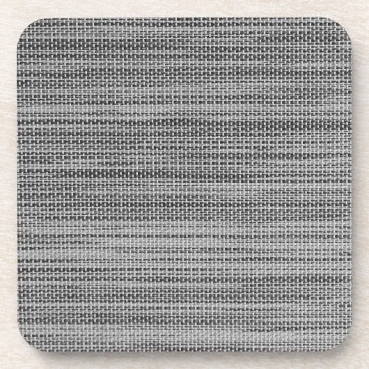 Faux Grey Fabric Beverage Coaster Bier Onderzetter (Voorkant)