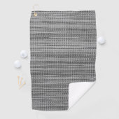 Faux Grey Fabric Cloth Modern Design Golf Towel Golfhanddoek (Insitu)