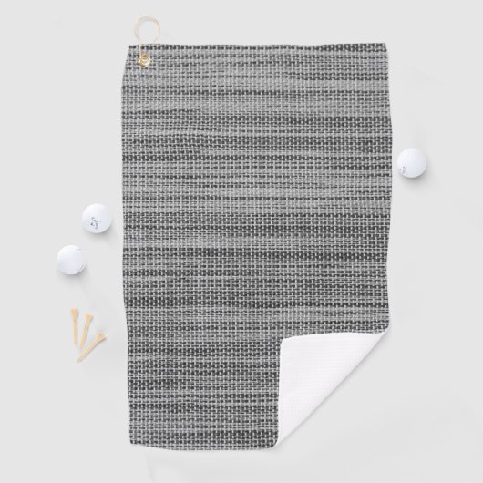 Faux Grey Fabric Cloth Modern Design Golf Towel Golfhanddoek (Insitu)