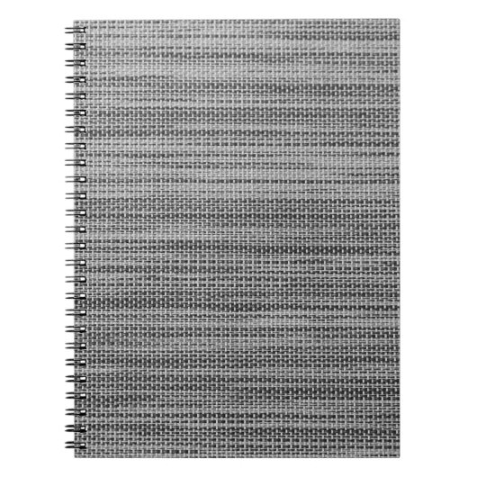 Faux Grey Fabric Cloth Modern Design Notitieboek (Voorkant)