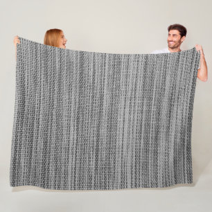 Faux Grey Fabric Cotton Fleece Blanket Deken