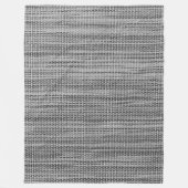 Faux Grey Fabric Fleece Blanket - Modern (Voorkant)