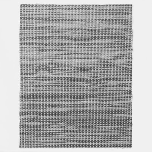 Faux Grey Fabric Fleece Blanket - Modern (Voorkant)