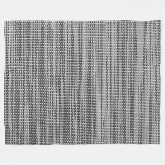 Faux Grey Fabric Fleece Blanket - Modern (Voorkant (Horizontaal))