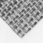 Faux Grey Fabric Fleece Blanket - Modern (Hoek)