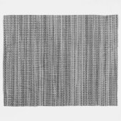Faux Grey Fabric Fleece Blanket - Modern Deken (Voorkant (Horizontaal))