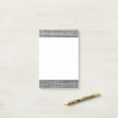 Faux Grey Fabric Lijst Post-it® notes (Op bureau)