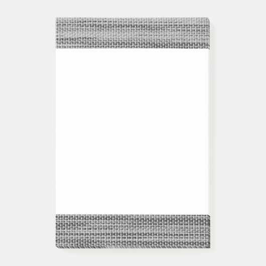 Faux Grey Fabric Lijst Post-it® notes (Voorkant)