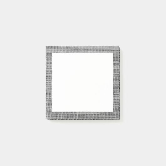 Faux Grey Fabric Lijst Post-it® notes (Voorkant)