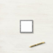 Faux Grey Fabric Lijst Post-it® notes (Op bureau)