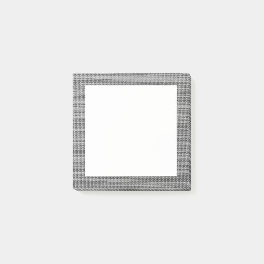 Faux Grey Fabric Lijst Post-it® notes (Voorkant)