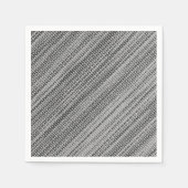 Faux Grey Fabric Napkins Servet (Voorkant)