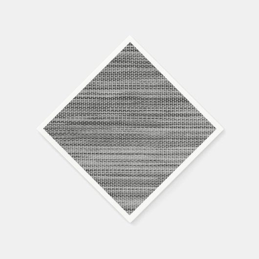 Faux Grey Fabric Napkins Servet (Hoek)