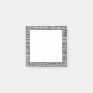 Faux Grey Fabric Post-it Notes