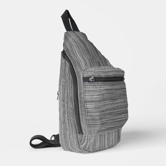 Faux Grey Fabric Sling Bag (Linkerhoek)