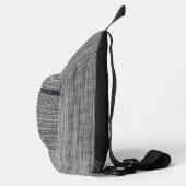 Faux Grey Fabric Sling Bag (Rechts)