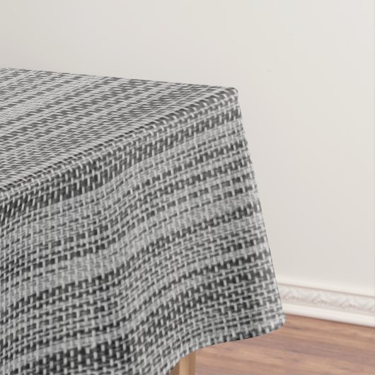 Faux Grey Fabric Tablecloth Tafelkleed (Voorbeeld)