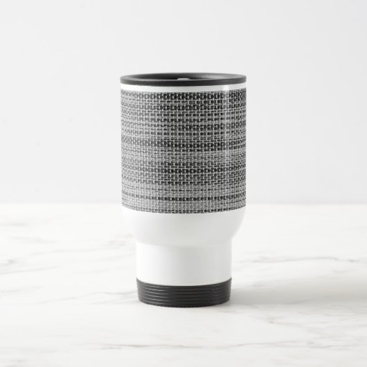 Faux Grey Fabric Travel Mug Reisbeker (Center)