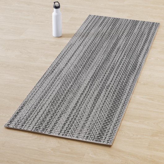 Faux Grey Fabric Yoga Mat (In situ)