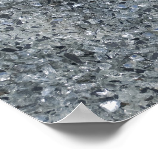 Faux Grey Sparkle Poster (Hoek)
