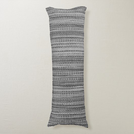 Faux Grey Stof Body Kussen (Voorkant Verticaal)