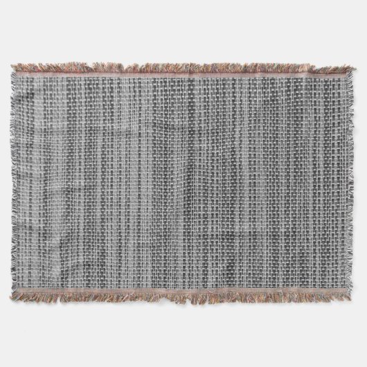 Faux Grey Stof Gooi Deken (Voorkant)