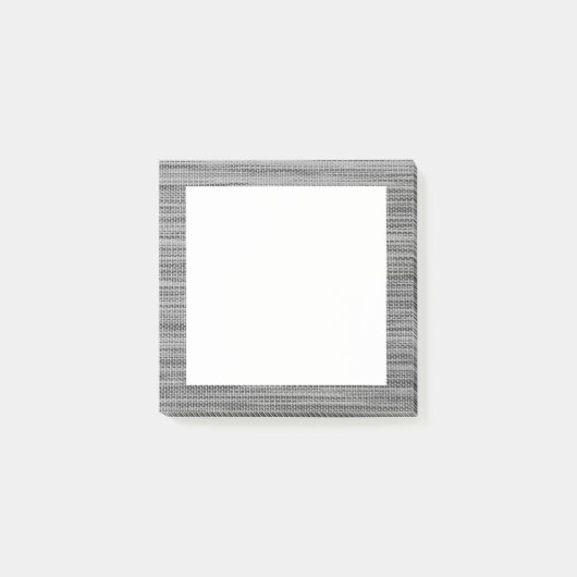 Faux Grey Stof Ingelijste Post-it® notes (Voorkant)