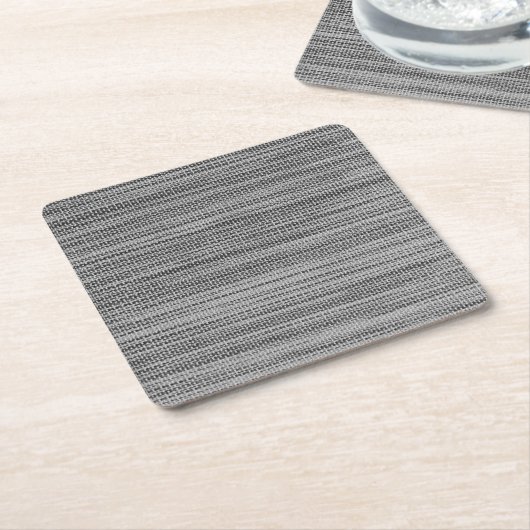 Faux Grey Stof Papier Onderzetter (Schuin)