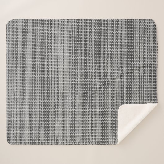 Faux Grey Stof Sherpa Deken (Voorkant (horizontaal))