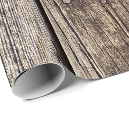 Faux Grey Weather-board Barn Siding Cadeaupapier (Rol Hoek)