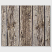 Faux Grey Weather-board Barn Siding Cadeaupapier (Vlak)