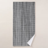 Faux grijze stof badhanddoek (Badhanddoek)